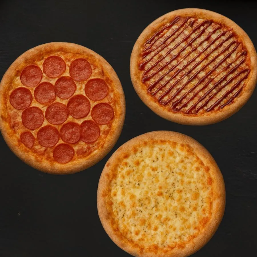 3 пиццы 30 см 