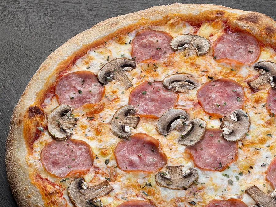 Ветчина и грибы 25 см